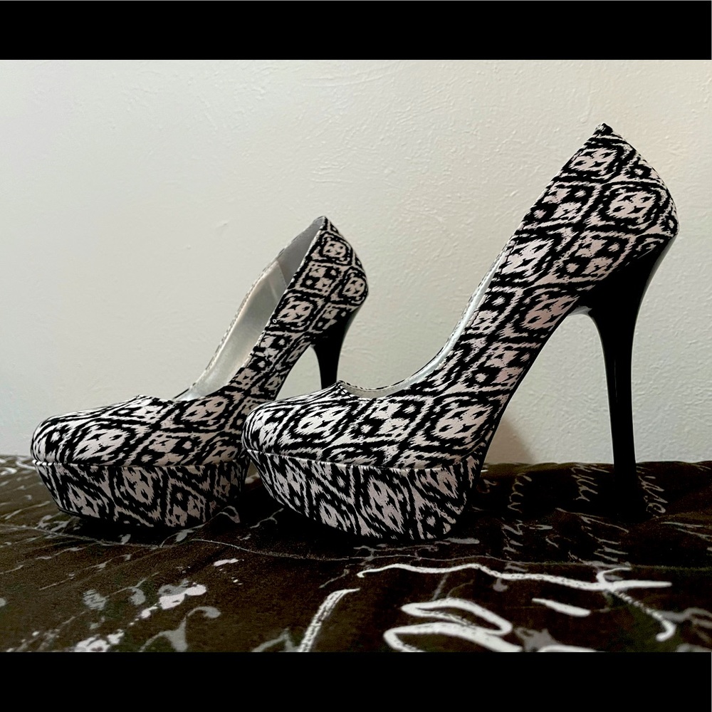 Animal print heels
